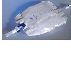 Teleflex Medical Sacca Raccogli Urina Da Gamba Per Incontinenza In Pvc 750 Ml Tubo Raccordo Diritto 10 Cm+rubinetto Scarico+valv
