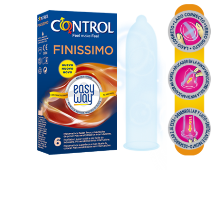 Control Finissimo Easy Way - Preservativi ultra sottili 6 pezzi Control Finissimo Easy Way - Preservativi ultra sottili 6 pezzi