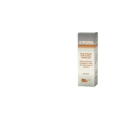 Propast Pasta all'ossido di Zinco 6% e Propolis 2% per irritazioni cutanee 30 ml Propast Pasta all'ossido di Zinco 6% e Propolis 2% per irritazioni cutanee 30 ml