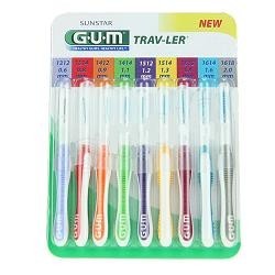 Gum Trav-Ler Kit 9 scovolini interdentali professionali di diametri assortiti