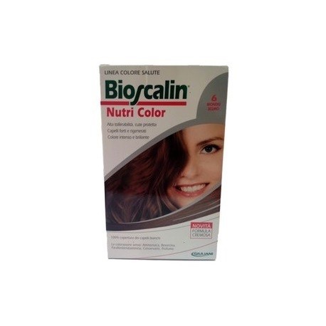 Bioscalin Nutri Color 6 BIONDO SCURO colorazione permanente pelle sensibile