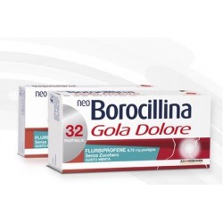 Neoborocillina Gola Dolore 32 pastiglie gusto menta senza zucchero