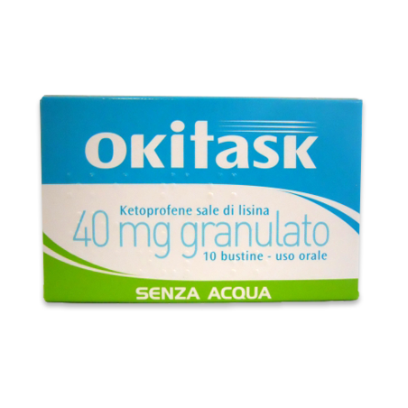 Okitask 40mg granulato 10 bustine orosolubili Okitask 40mg granulato 10 bustine orosolubili