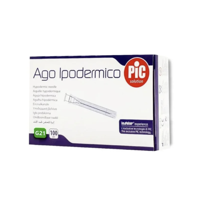 Pic Ago Ipodermico Gauge 21 100 Pezzi