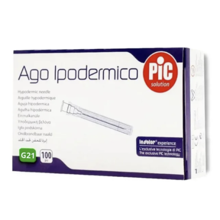 Pic Ago Ipodermico Gauge 21 100 Pezzi