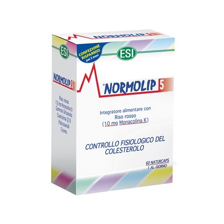 ESI Normolip 5 integratore per il controllo fisiologico del colesterolo 60 capsule ESI Normolip 5 integratore per il controllo fisiologico del colesterolo 60 capsule