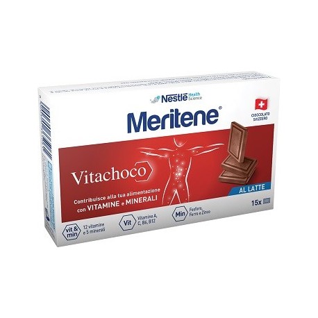 Meritene Vitachoco integratore al cioccolato al latte multivitaminico 75 g