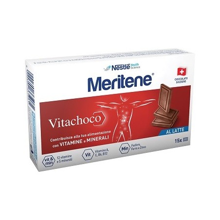 Meritene Vitachoco integratore al cioccolato al latte multivitaminico 75 g Meritene Vitachoco integratore al cioccolato al latte multivitaminico 75 g