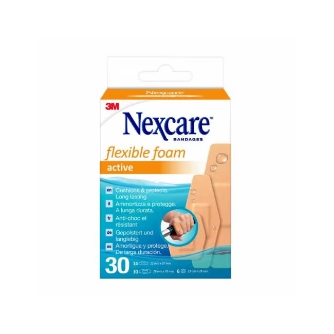 3m Cerotto Preparato Nexcare Active 360 Gradi N1030asd04 Assortiti 3 Misure 6 Cerotti 23x28mm + 14 Cerotti 22x57mm + 10 Cerotti