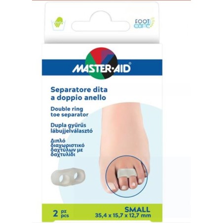 Master-aid Footcare separatore dita con anello doppio large 2 pezzi