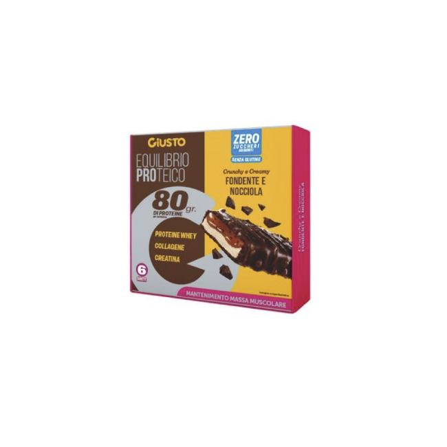 Giusto Barretta Proteica Fondente e Nocciola 30 g