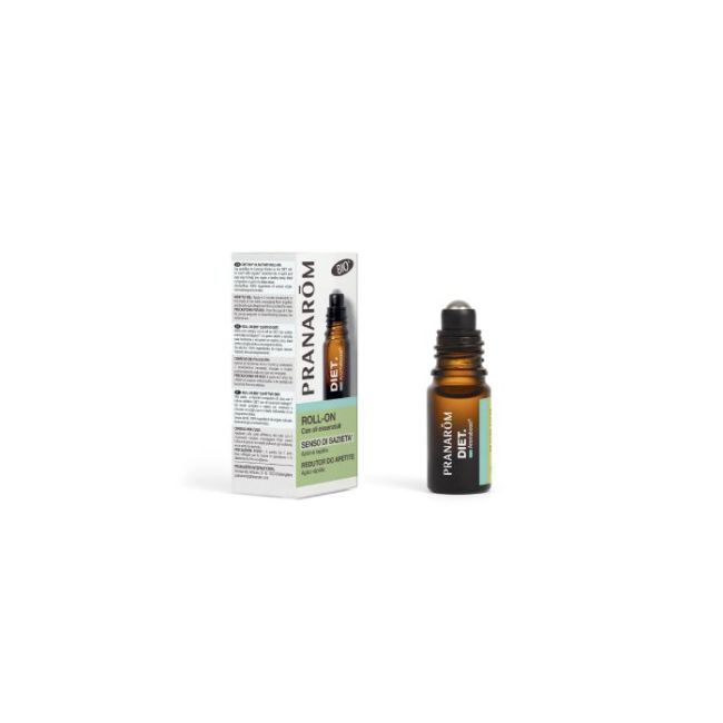 Pranarom Aromaboost Diet Olio Essenziale Roll On per il Controllo dell'Appetito 5 ml