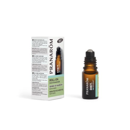 Pranarom Aromaboost Diet Olio Essenziale Roll On per il Controllo dell'Appetito 5 ml