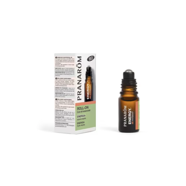 Pranarom Aromaboost Energia Olio Essenziale Roll On per Stanchezza Fisica e Mentale 5 ml