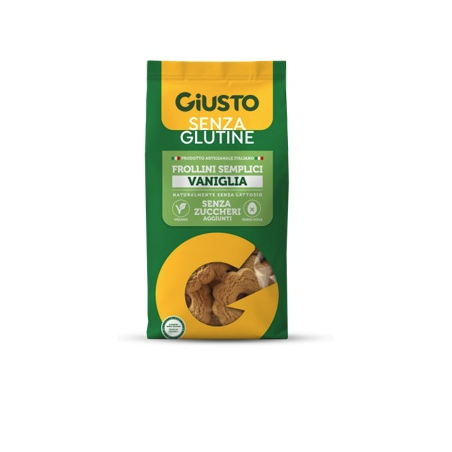 Giusto Frollini Semplici senza glutine e zucchero aggiunto VANIGLIA 200 g