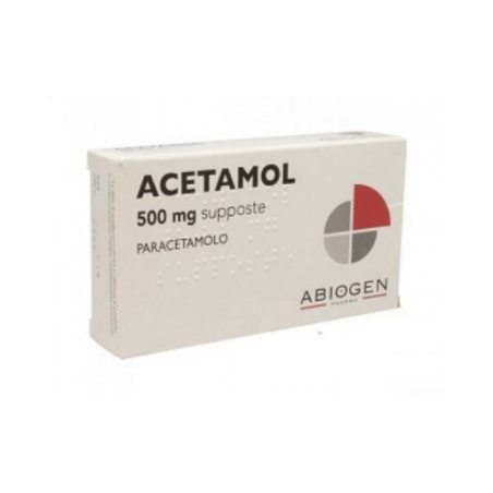 Acetamol 500 mg 10 Supposte