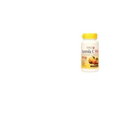 LongLife Acerola C 500 integratore antiossidante 30 tavolette masticabili