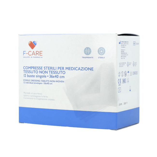 Farvima Medicinali F Care Garza Compressa In Tnt 36x40cm 12 Pezzi Farvima Medicinali F Care Garza Compressa In Tnt 36x40cm 12 Pezzi