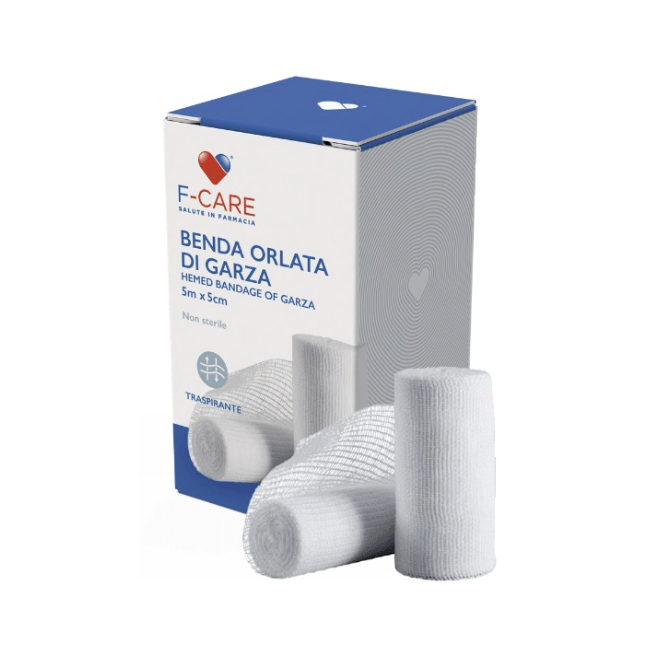 Farvima Medicinali Benda Orlata F Care 5x500cm Tesa Farvima Medicinali Benda Orlata F Care 5x500cm Tesa