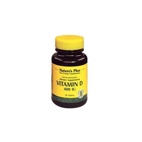 Nature's Plus Vitamina D3 per ossa e denti idrosolubile 400 UI 90 tavolette