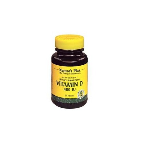 Nature's Plus Vitamina D3 per ossa e denti idrosolubile 400 UI 90 tavolette Nature's Plus Vitamina D3 per ossa e denti idrosolubile 400 UI 90 tavolette