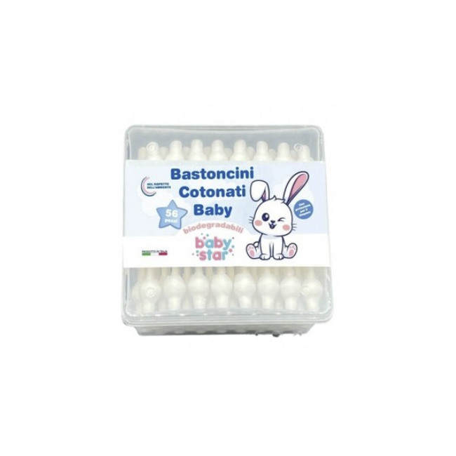 Farvima Medicinali Babystar Bastoncini Cotonati 56 Pezzi