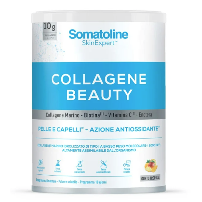 Somatoline Collagene Beauty Integratore di collagene marino in polvere 216 g Somatoline Collagene Beauty Integratore di collagene marino in polvere 216 g