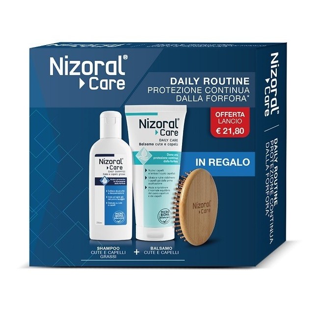 NIZORAL CARE DAILY ROUTINE PROTEZIONE CONTINUA DELLA FORFORABIPACK 1 SHAMPOO 200 ML + 1 BALSAMO 200 ML + 1 GADGET NIZORAL CARE DAILY ROUTINE PROTEZIONE CONTINUA DELLA FORFORABIPACK 1 SHAMPOO 200 ML + 1 BALSAMO 200 ML + 1 GADGET