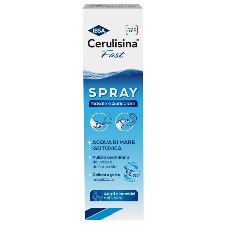 Cerulisina Fast Spray Soluzione Isotonica Nasale e Auricolare 100 ml Cerulisina Fast Spray Soluzione Isotonica Nasale e Auricolare 100 ml