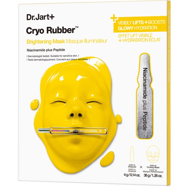 Dr. Jart+ Cryo Rubber Brightening Mask maschera viso coreana illuminante ampolla 4 g + maschera 36 g Dr. Jart+ Cryo Rubber Brightening Mask maschera viso coreana illuminante ampolla 4 g + maschera 36 g