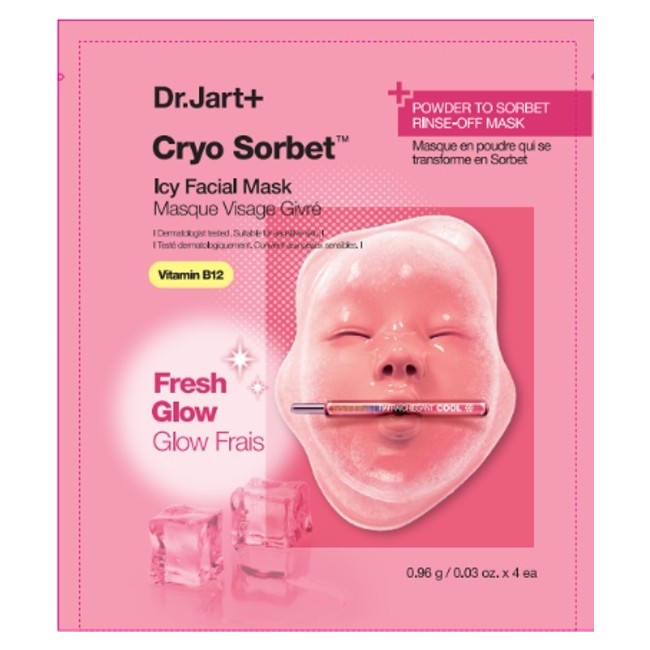 DR JART+ CRYO SORBET ICY FACIAL MASK 4 PEZZI DR JART+ CRYO SORBET ICY FACIAL MASK 4 PEZZI