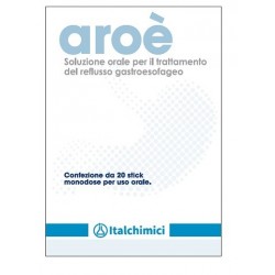 Italchimici Aroè Soluzione orale per il trattamento del reflusso 20 stick monodose