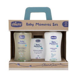 Chicco Baby Moments Set Bagnetto Bagnoschiuma+Crema Corpo+Colonia