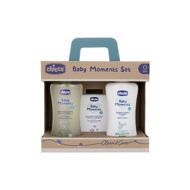 Chicco Baby Moments Set Bagnetto Bagnoschiuma+Crema Corpo+Colonia Chicco Baby Moments Set Bagnetto Bagnoschiuma+Crema Corpo+Colonia