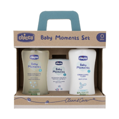 Chicco Baby Moments Set Bagnetto Bagnoschiuma+Crema Corpo+Colonia Chicco Baby Moments Set Bagnetto Bagnoschiuma+Crema Corpo+Colonia