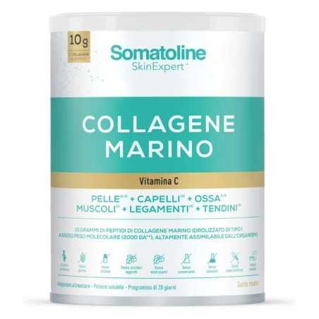 Somatoline Collagene Marino in polvere - Integratore di collagene e vitamina C 258 g Somatoline Collagene Marino in polvere - Integratore di collagene e vitamina C 258 g