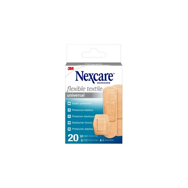 3m Cerotto Preparato Nexcare Textile N0420as Assortiti 3 Misure 10 Cerotti 19x72mm + 6 Cerotti 25x72mm + 4 Cerotti 22,5mm