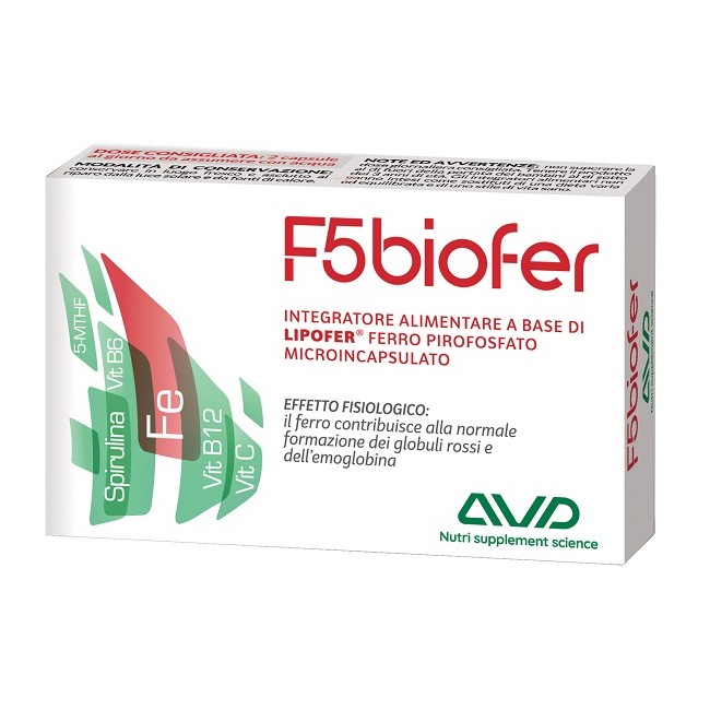 A. V. D. Reform F5 Biofer 30 Capsule Blister 14,8 G A. V. D. Reform F5 Biofer 30 Capsule Blister 14,8 G