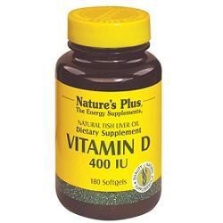 Nature's Plus vitamina D3 400 UI per la salute delle ossa 180 capsule softgel