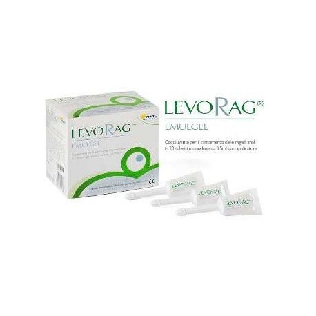 Levorag Emulgel gel protettivo per ragadi anali 20 tubetti monodose 3,5 ml