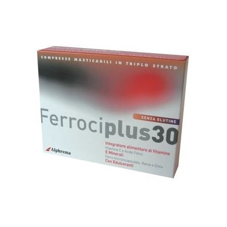 Ferrociplus 30 integratore di ferro altamente assorbibile 24 compresse Ferrociplus 30 integratore di ferro altamente assorbibile 24 compresse