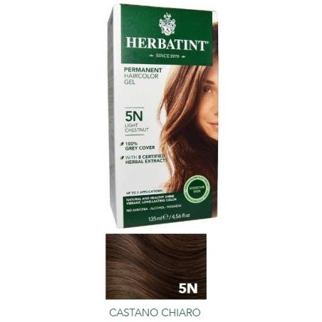Herbatint 5N Castano Chiaro colorazione permanente per capelli 135 ml Herbatint 5N Castano Chiaro colorazione permanente per capelli 135 ml