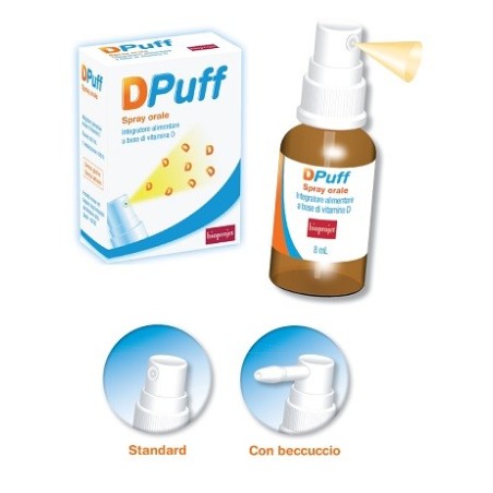 DPuff Spray orale integratore di vitamina D per le ossa 8 ml DPuff Spray orale integratore di vitamina D per le ossa 8 ml