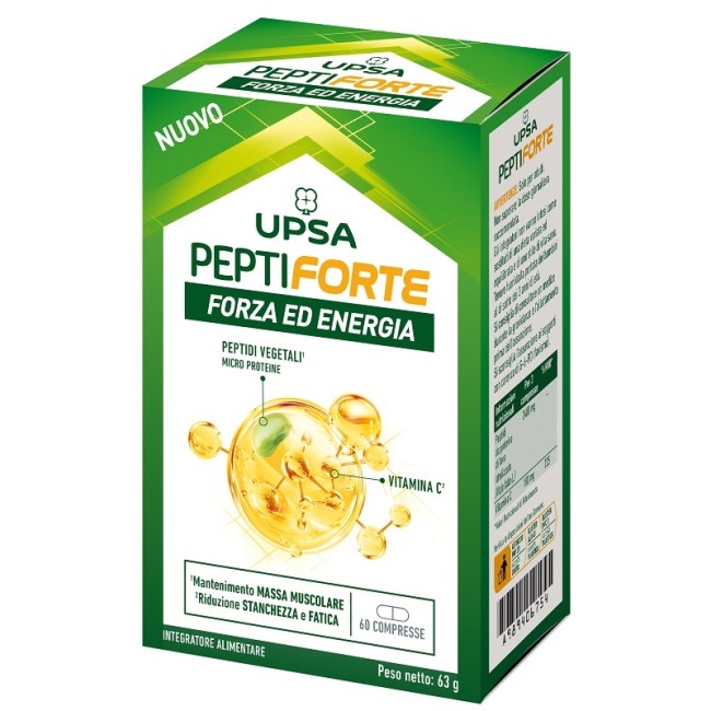 Upsa PeptiForte integratore per muscoli e affaticamento 60 compresse Upsa PeptiForte integratore per muscoli e affaticamento 60 compresse