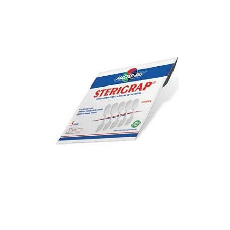 Master Aid Sterigrap Strip per la sutura ipoallergenico 7 x 1,3 cm 5 pezzi Master Aid Sterigrap Strip per la sutura ipoallergenico 7 x 1,3 cm 5 pezzi