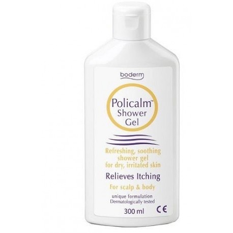 Policalm Shower Gel Detergente delicato per pelle secca e irritata corpo capelli 300 ml