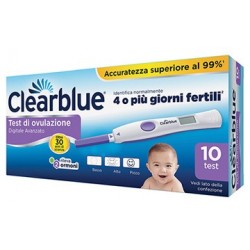 Clearblue 10 test di ovulazione digitale avanzato con doppio indicatore