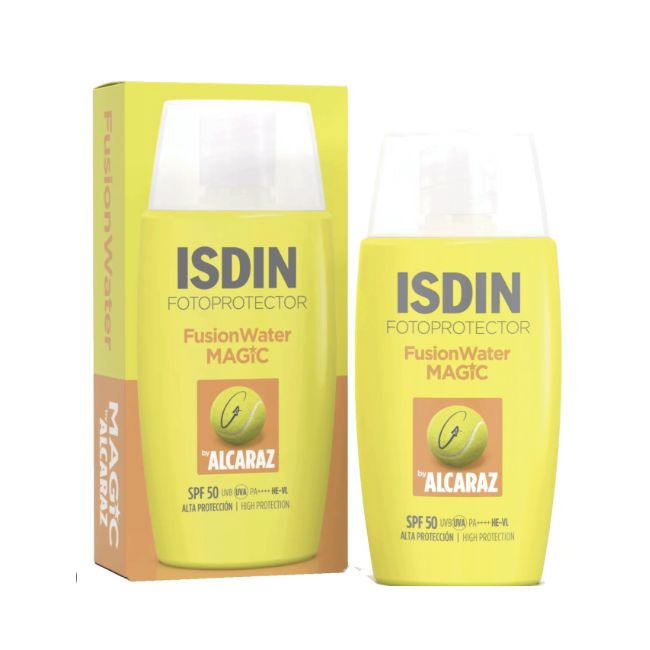 50 ml di Isdin Fotoprotector Fusion Water Magic spf 50+. 50 ml di Isdin Fotoprotector Fusion Water Magic spf 50+.