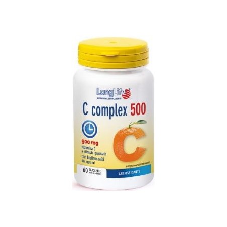 Longlife C Complex 500 60 Tavolette Integratore Vitamina C Longlife C Complex 500 60 Tavolette Integratore Vitamina C