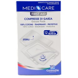 Gammadis Farmaceutici Garza Medicare Cotone 18x40 Cm 12 Pezzi